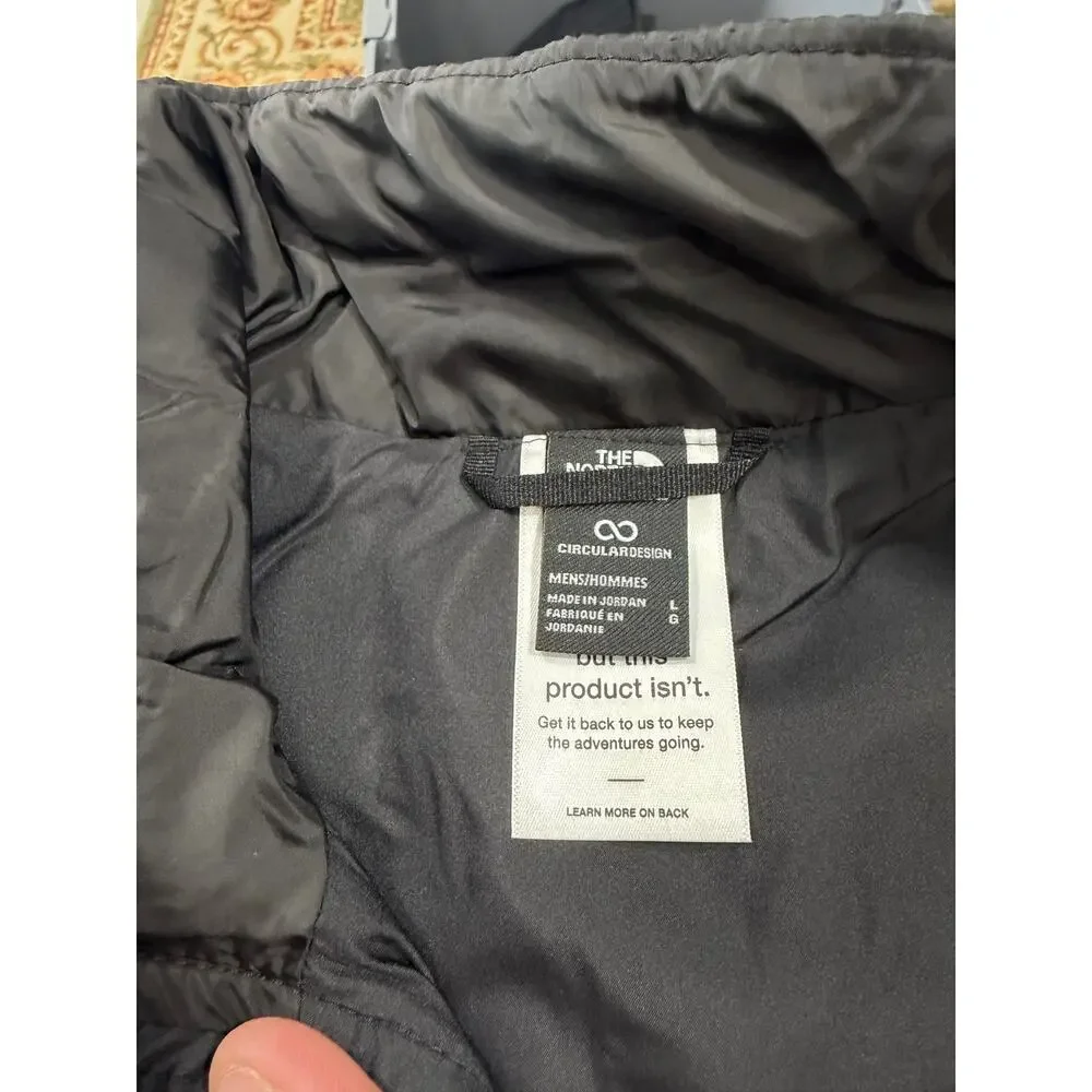 North Face Thermoball Puffer Jacket Black Mens Large NEW Quilted Outdoors